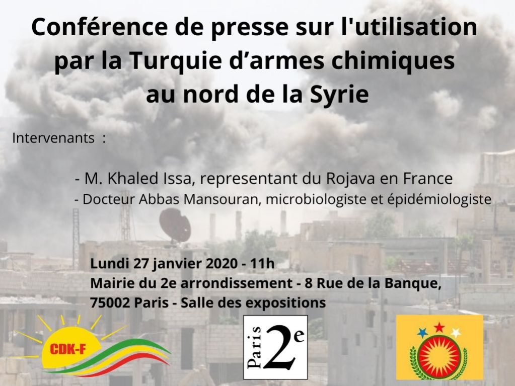 Conférence de presse sur l'utilisation par la Turquie d’armes chimiques au nord de la Syrie