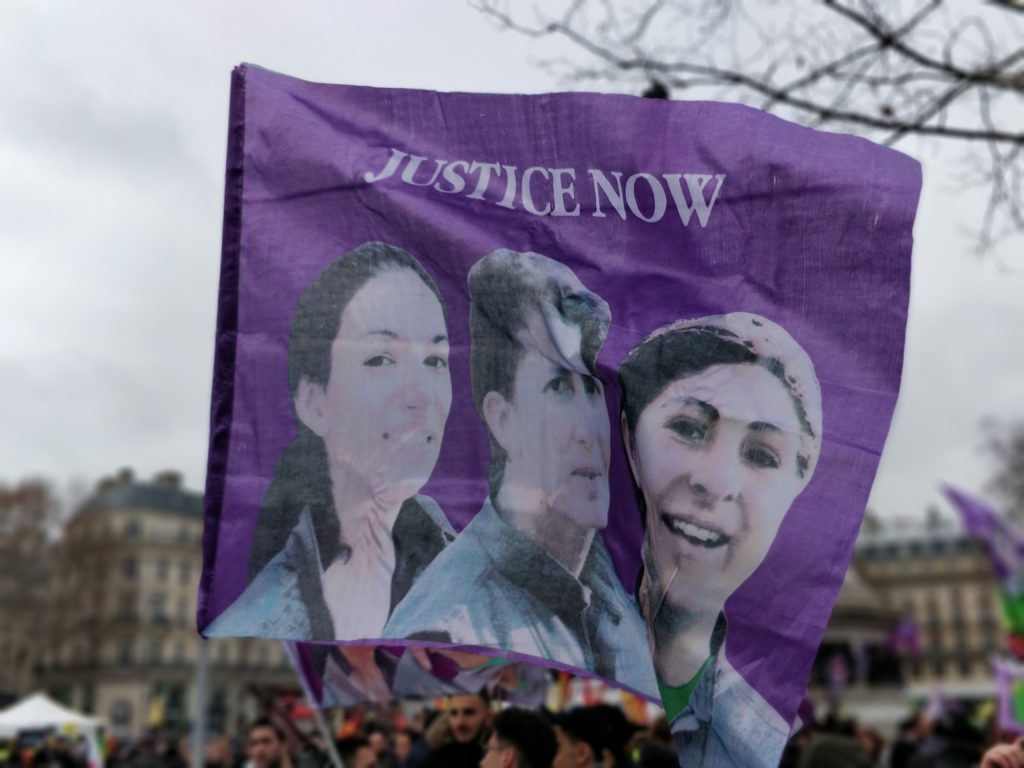 Justice pour les militantes kurdes Sakine, Rojbîn et Leyla - Appel à manifester samedi 9 janvier 2021, Paris-Gare du Nord