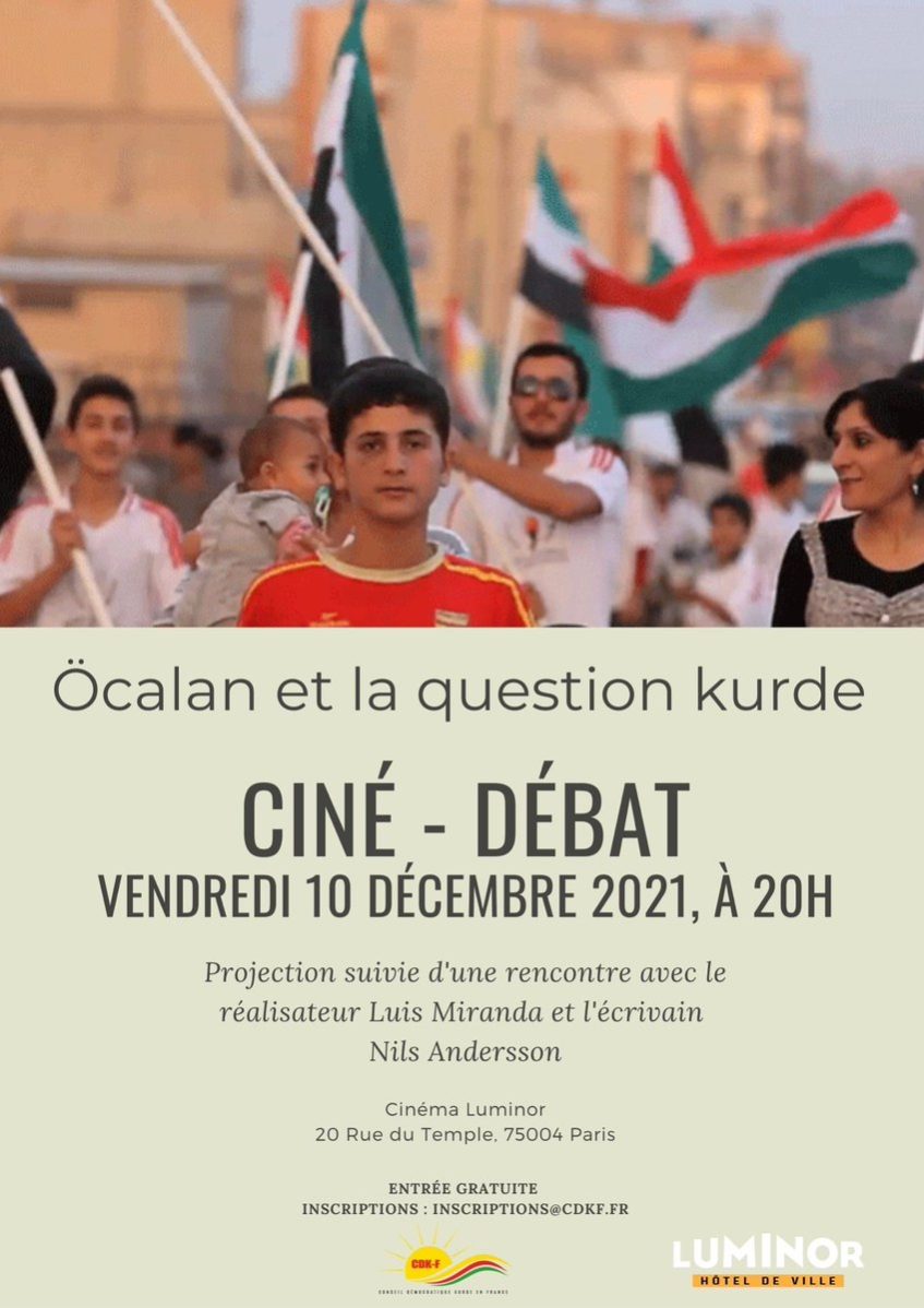 Projection du documentaire Öcalan est la question kurde Ciné - Débat