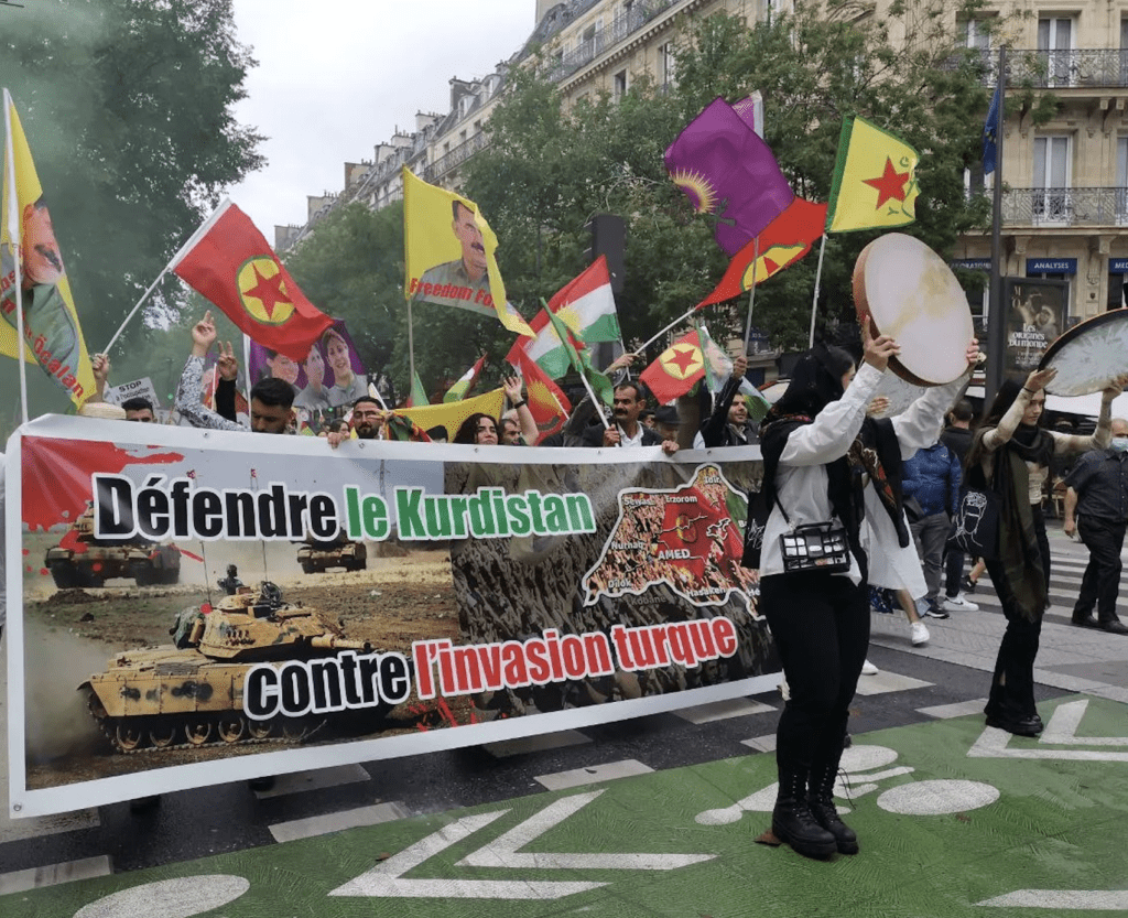 Appel à manifester, Défendons le Kurdistan contre l'invasion turque