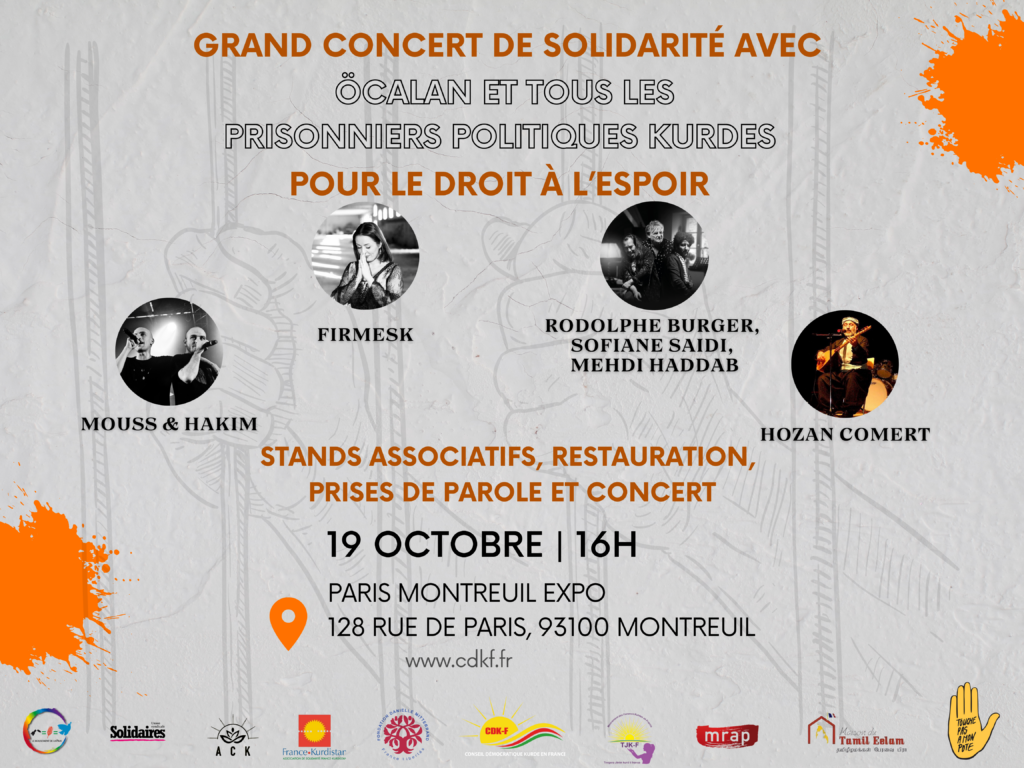 Concert de solidarité avec Öcalan et tous les prisonniers politiques kurdes - CDK-F